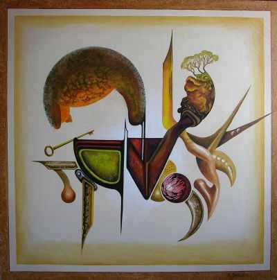 La clef des Rves  80*80 cm