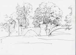 dessin portail entree